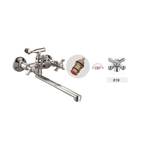 Смеситель для ванны D-Lin D147819-F хром Смеситель для ванны D-Lin D147819-F хром