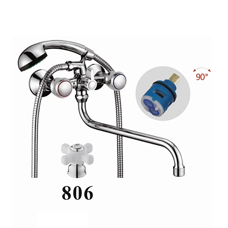 Смеситель для ванны D-Lin D146806 хром Смеситель для ванны D-Lin D146806 хром