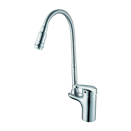 Смеситель для кухни D-Lin D155460-Q с гибким изливом, хром Смеситель для кухни D-Lin D155460-Q с гибким изливом, хром