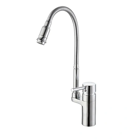 Смеситель для кухни D-Lin D157315-Q с гибким изливом, хром