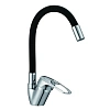 Смеситель для кухни D-Lin D150628-1C с гибким изливом, хром/черный Смеситель для кухни D-Lin D150628-1C с гибким изливом, хром/черный