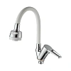 Смеситель для кухни D-Lin D150303-3T с гибким изливом, хром/белый Смеситель для кухни D-Lin D150303-3T с гибким изливом, хром/белый