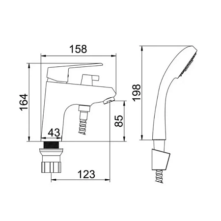 Смеситель для раковины D-Lin D131362 хром Смеситель для раковины D-Lin D131362 хром