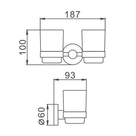 Стакан D-Lin D212280 сталь Стакан D-Lin D212280 сталь