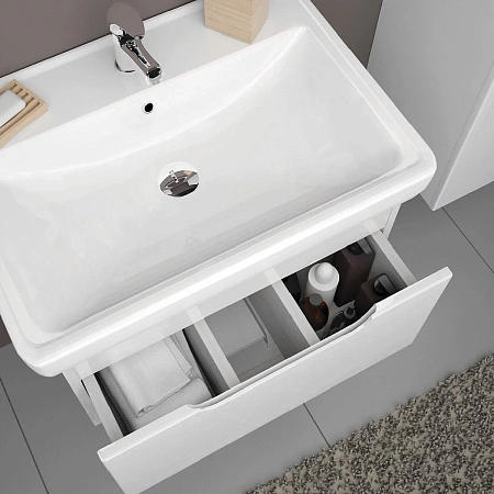 Тумба с раковиной Dreja Tiny 60 см 99-0902-com белый подвесная Тумба с раковиной Dreja Tiny 60 см 99-0902-com белый подвесная