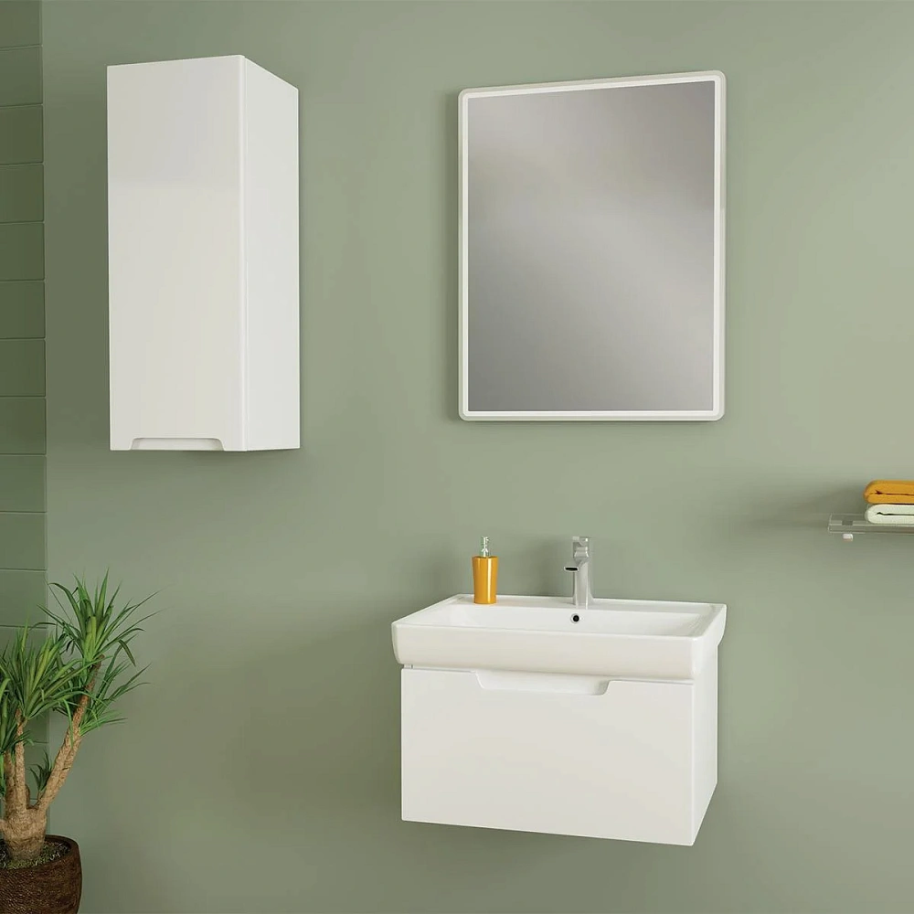 Тумба с раковиной Dreja Tiny 60 см 99-0902-com белый подвесная — Изображение 5