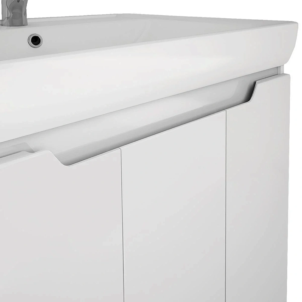 Тумба с раковиной Dreja Q Plus (D) 80 см 99-1006-com белый подвесная — Изображение 7