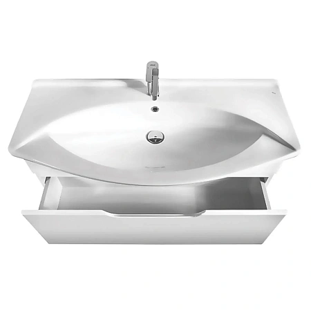 Тумба с раковиной Dreja Laguna 105 см 99-0104-com белый подвесная Тумба с раковиной Dreja Laguna 105 см 99-0104-com белый подвесная