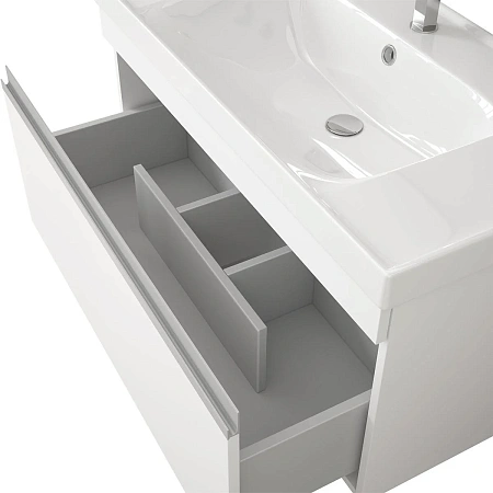 Тумба с раковиной Dreja Grace 90 см 99-0903-com белый подвесная Тумба с раковиной Dreja Grace 90 см 99-0903-com белый подвесная
