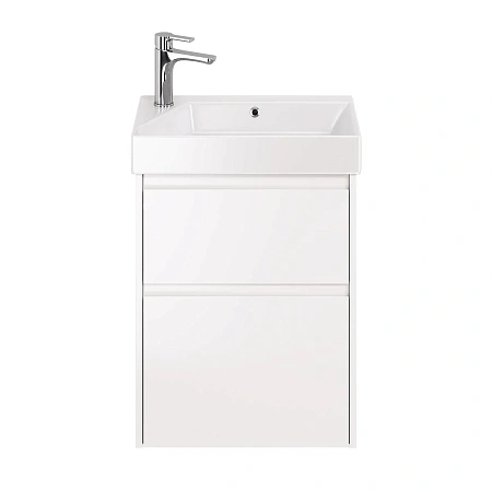 Тумба с раковиной Dreja Slim 55 см 99-0400-com белый подвесная Тумба с раковиной Dreja Slim 55 см 99-0400-com белый подвесная