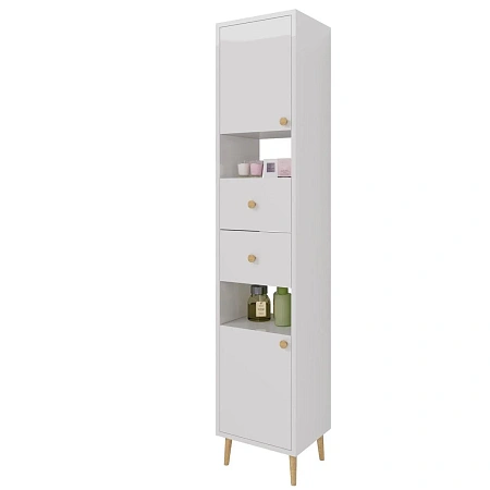Шкаф-пенал Dreja Luno 35 см 99.2004 белый Шкаф-пенал Dreja Luno 35 см 99.2004 белый