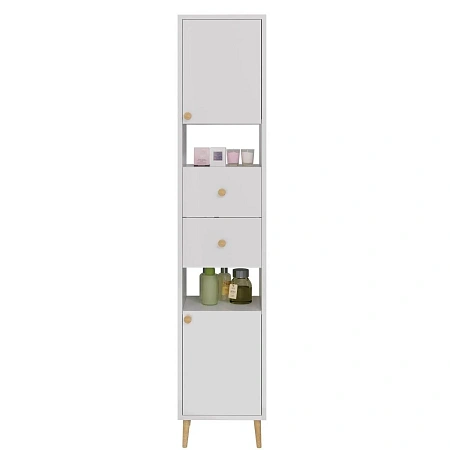 Шкаф-пенал Dreja Luno 35 см 99.2004 белый Шкаф-пенал Dreja Luno 35 см 99.2004 белый