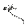 Смеситель для ванны FASHUN A2612-3 хром
