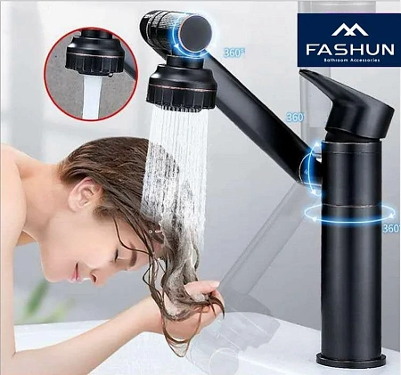 Смеситель для кухни FASHUN A4017-7 черный Смеситель для кухни FASHUN A4017-7 черный