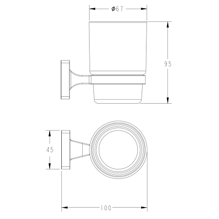Стакан FASHUN A2606-17 графит Стакан FASHUN A2606-17 графит