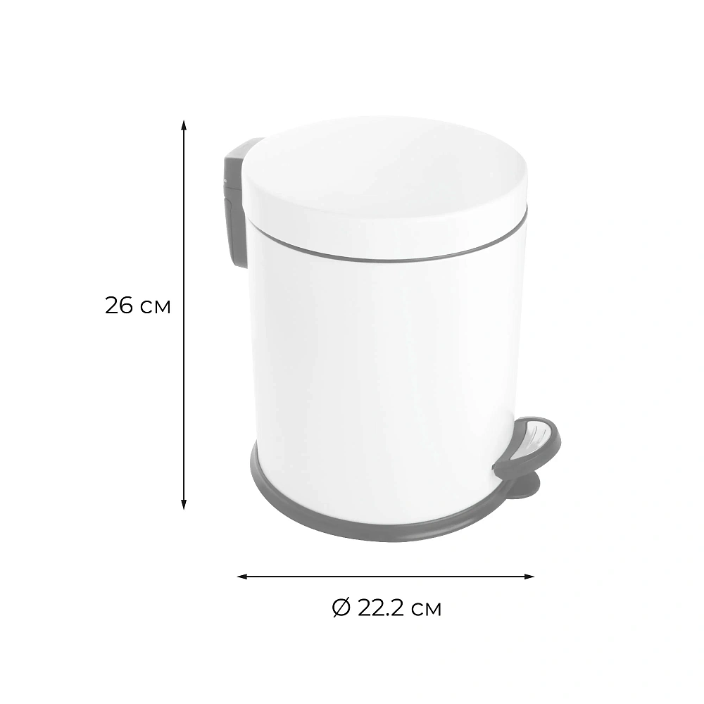 Ведро для мусора FIXSEN HoReCa FX-34024W белый — Изображение 2