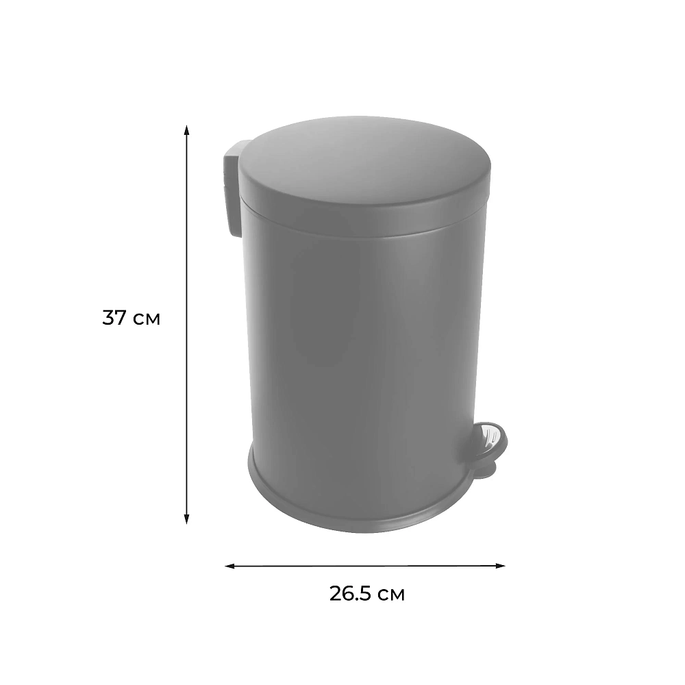Ведро для мусора FIXSEN HoReCa FX-34024P черный — Изображение 2