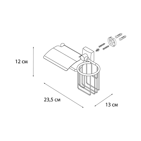 Держатель туалетной бумаги FIXSEN KVADRO FX-61309+10 хром Держатель туалетной бумаги FIXSEN KVADRO FX-61309+10 хром