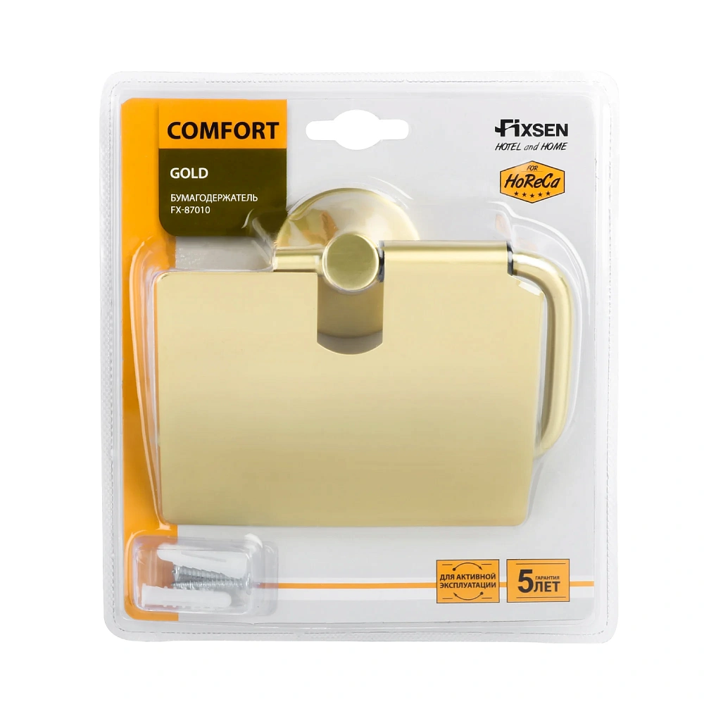 Держатель туалетной бумаги FIXSEN COMFORT GOLD FX-87010 золото матовое — Изображение 3