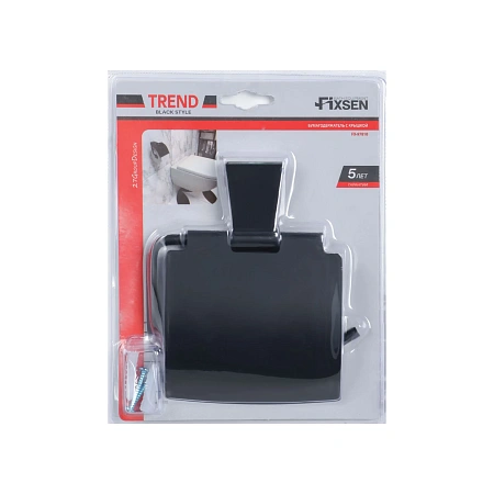 Держатель туалетной бумаги FIXSEN TREND FX-97810 черный Держатель туалетной бумаги FIXSEN TREND FX-97810 черный