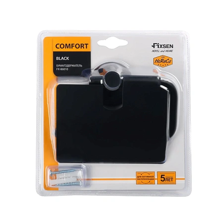 Держатель туалетной бумаги FIXSEN COMFORT BLACK FX-86010 черный Держатель туалетной бумаги FIXSEN COMFORT BLACK FX-86010 черный
