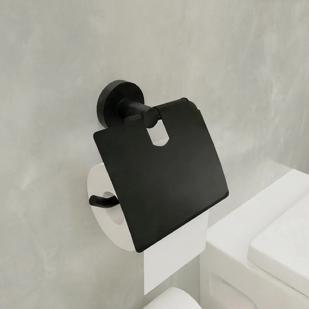 Держатель туалетной бумаги FIXSEN COMFORT BLACK FX-86010 черный — Изображение 4