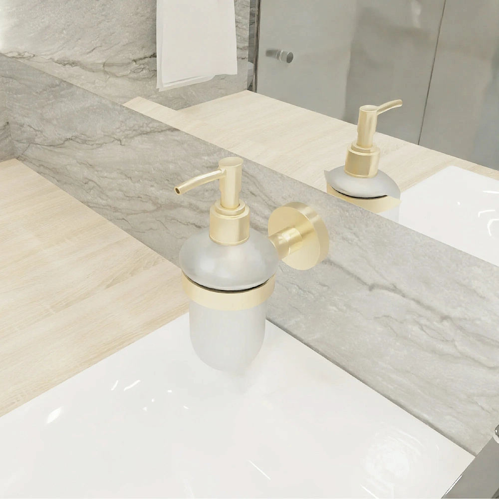 Дозатор жидкого мыла FIXSEN COMFORT GOLD FX-87012 золото матовое — Изображение 4