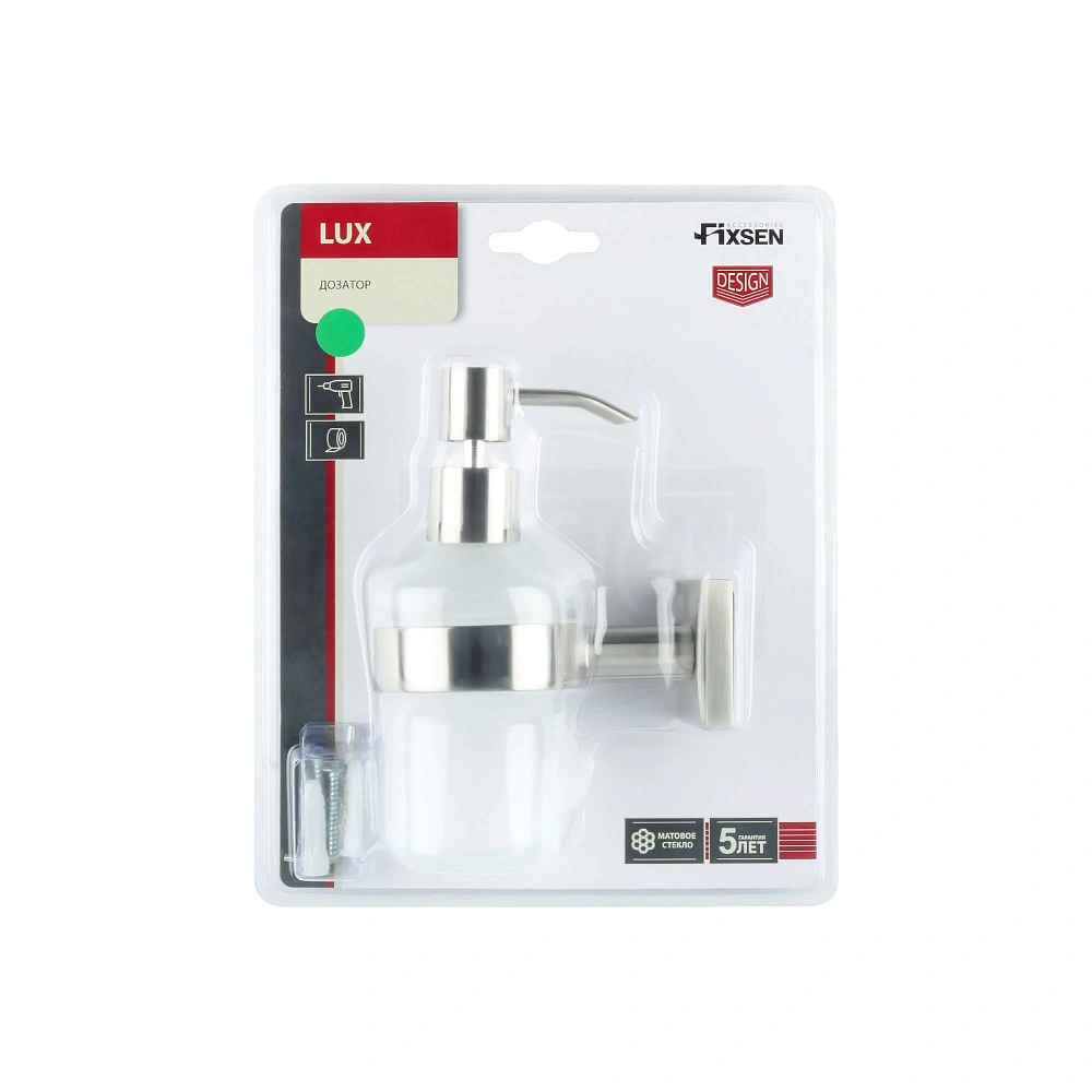 Дозатор жидкого мыла FIXSEN LUX SATIN FX-16012 сатин — Изображение 3