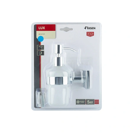 Дозатор жидкого мыла FIXSEN LUX CHROME FX-15012 хром Дозатор жидкого мыла FIXSEN LUX CHROME FX-15012 хром