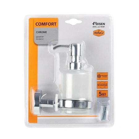 Дозатор жидкого мыла FIXSEN COMFORT CHROME FX-85012 хром Дозатор жидкого мыла FIXSEN COMFORT CHROME FX-85012 хром