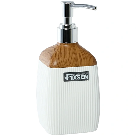 Дозатор жидкого мыла FIXSEN WHITE WOOD FX-402-1 белый/коричневый Дозатор жидкого мыла FIXSEN WHITE WOOD FX-402-1 белый/коричневый