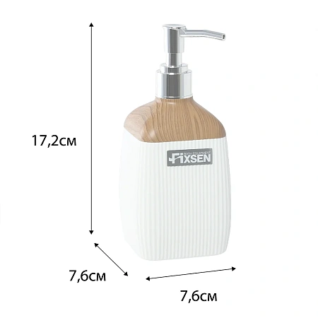 Дозатор жидкого мыла FIXSEN WHITE WOOD FX-402-1 белый/коричневый Дозатор жидкого мыла FIXSEN WHITE WOOD FX-402-1 белый/коричневый