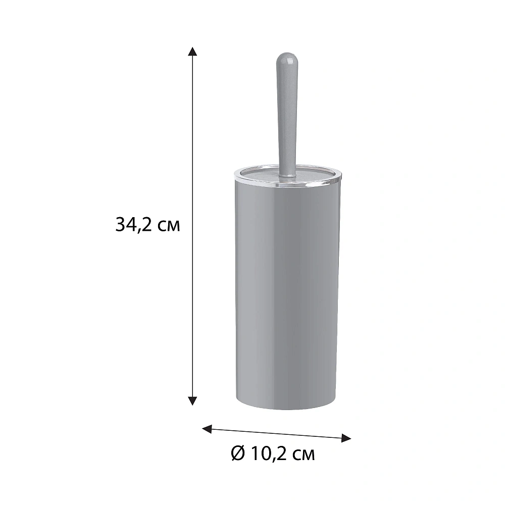 Ершик для унитаза FIXSEN ROUND GRAY FX-453-5 серый — Изображение 2
