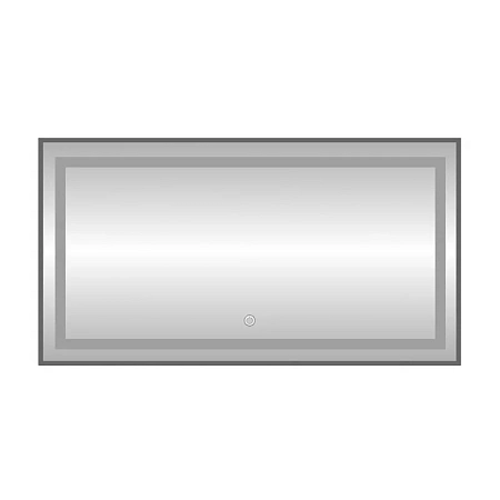 Зеркало Fixsen FX-2100F прямоугольное 100х80 см с подсветкой LED, графит