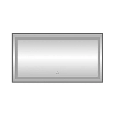 Зеркало Fixsen FX-2090F прямоугольное 90х70 см с подсветкой LED, графит