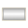 Зеркало Fixsen FX-2100G прямоугольное 100х80 см с подсветкой LED, золотой сатин Зеркало Fixsen FX-2100G прямоугольное 100х80 см с подсветкой LED, золотой сатин
