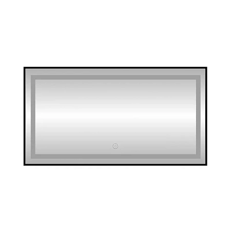 Зеркало Fixsen FX-2090B прямоугольное 90х70 см с подсветкой LED, черное