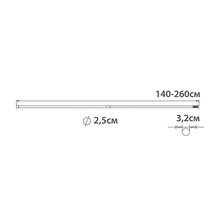 Карниз для ванны FIXSEN FX-51-201 серебристый Карниз для ванны FIXSEN FX-51-201 серебристый