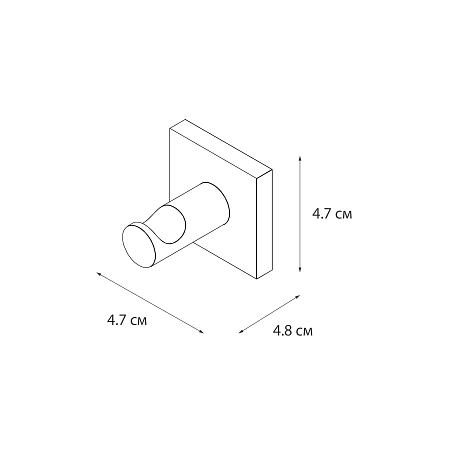 Крючок FIXSEN LUX SATIN FX-16005 сатин Крючок FIXSEN LUX SATIN FX-16005 сатин