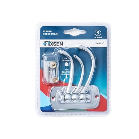 Крючок FIXSEN EQUIPMENT FX-505C хром Крючок FIXSEN EQUIPMENT FX-505C хром