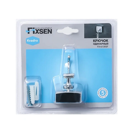 Крючок FIXSEN KVADRO FX-61305F хром Крючок FIXSEN KVADRO FX-61305F хром