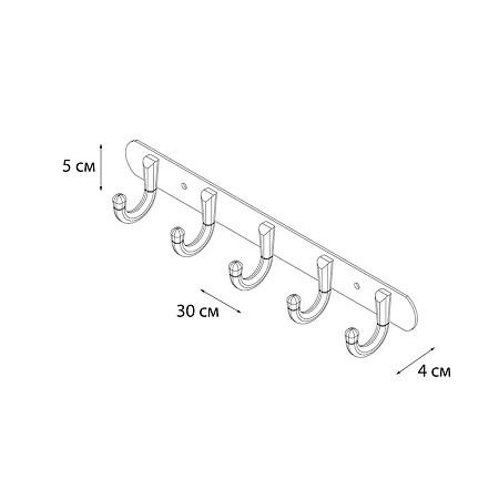 Крючок FIXSEN EQUIPMENT FX-1715 хром Крючок FIXSEN EQUIPMENT FX-1715 хром