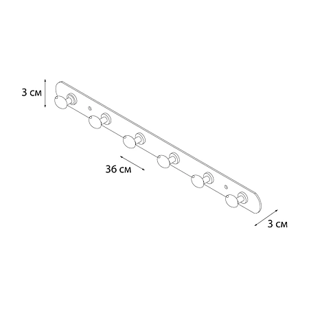 Крючок FIXSEN EQUIPMENT FX-1416 хром Крючок FIXSEN EQUIPMENT FX-1416 хром