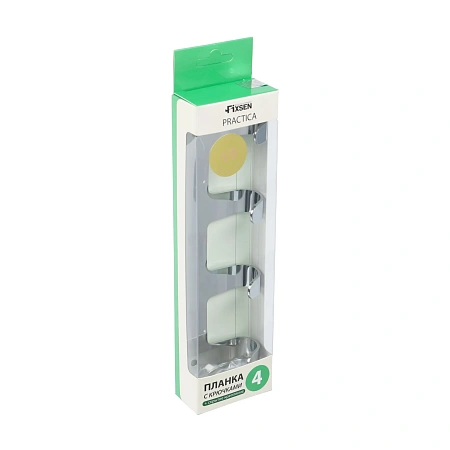 Крючок FIXSEN PRACTICA FX-805-4 хром Крючок FIXSEN PRACTICA FX-805-4 хром