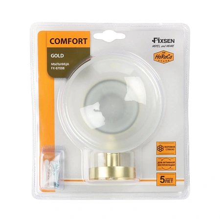 Мыльница FIXSEN COMFORT GOLD FX-87008 золото матовое Мыльница FIXSEN COMFORT GOLD FX-87008 золото матовое