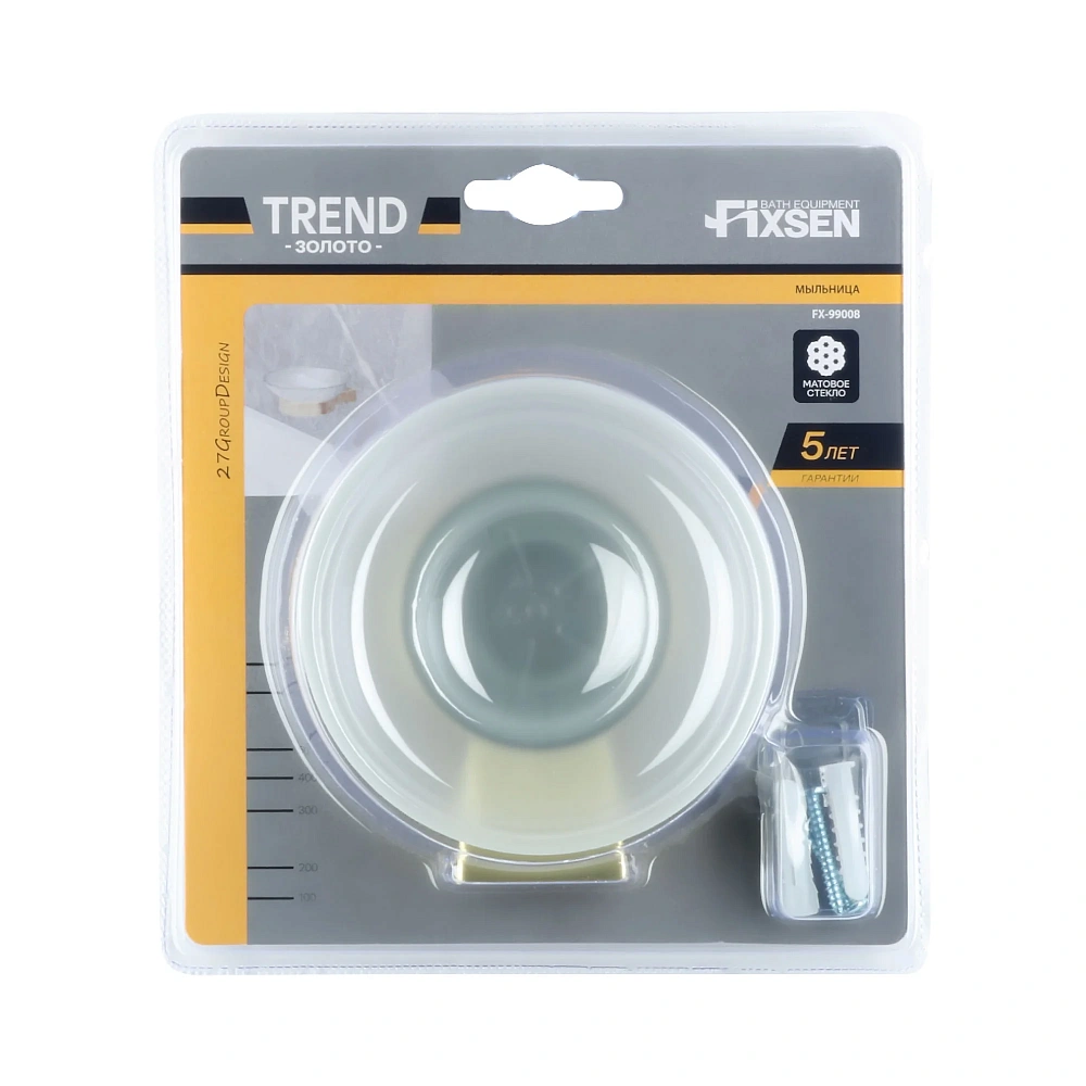 Мыльница FIXSEN TREND GOLD FX-99008 золото матовое — Изображение 3