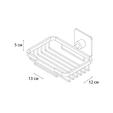 Мыльница FIXSEN SQUARE FX-93109 хром Мыльница FIXSEN SQUARE FX-93109 хром