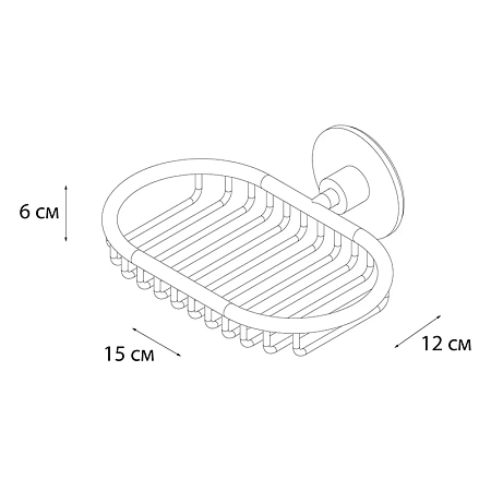 Мыльница FIXSEN ROUND FX-92109 хром Мыльница FIXSEN ROUND FX-92109 хром
