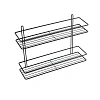 Полка FIXSEN FX-730B-2 двухэтажная, черная Полка FIXSEN FX-730B-2 двухэтажная, черная
