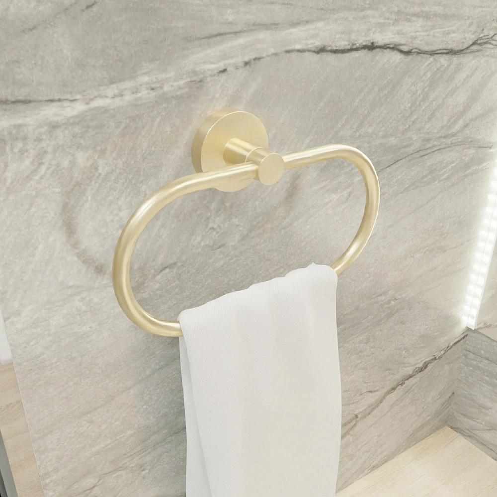 Полотенцедержатель FIXSEN COMFORT GOLD FX-87011 золото матовое — Изображение 4